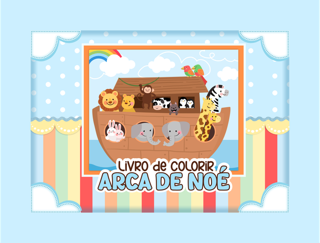 Página de um livro de colorir cristão.