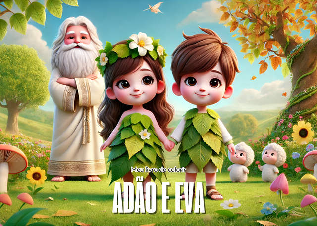 Página de um livro de colorir cristão.