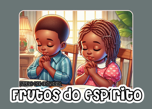 Página de um livro de colorir cristão.